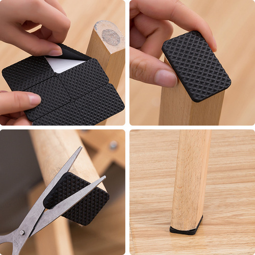 Chair foot pads, chair table foot pads, table corner anti-scratch sofa legs, silent wear-resistant, non-slip, anti-collision protective covers, stool foot covers