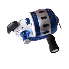 雙魚堡壘BL35金屬射魚輪內線輪封閉輪彈弓打魚複合弓跟線器漁線輪