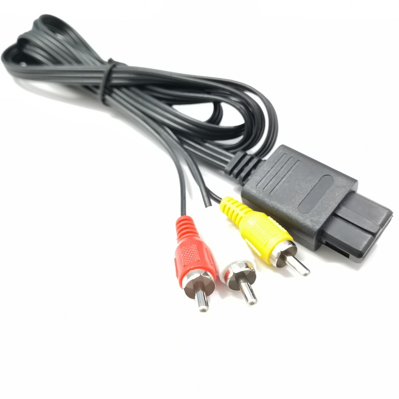 Suitable for N64AV Cable NGC/n64AV Cable Super SNES Multi-purpose Av Cable 1.8m N64 Three-row Av Cable Suitable for N64AV Cable NGC/n64AV Cable Super SNES Multi-purpose Av Cable 1.8m N64 Three-row Av Cable