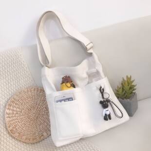 Shopping bag, capacious cloth bag, one-shoulder bag, Korean style