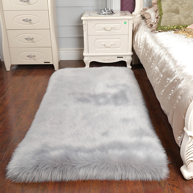 Factory Cross-border Amazon Plush Carpet Bedroom Bedside Blanket Floor Mat Living Room Soft Wool Blanket Wool Mat