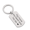 Personality Creative Momed and Intellectual You Have My Heart and My ASS Stainless Steel Keychain