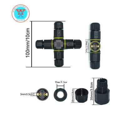 nylon Flame retardant waterproof connector lighting outdoors LED Floor heating Warm wind Cable 42 M20 Waterproof connector