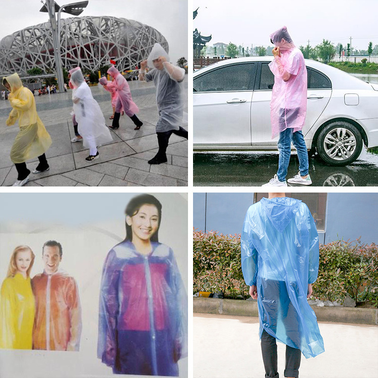 Travel Supplies Disposable One-Piece Raincoat Four-Button Poncho Portable Pe Pullover Raincoat Unisex Travel Supplies Disposable One-Piece Raincoat Four-Button Poncho Portable Pe Pullover Raincoat Unisex
