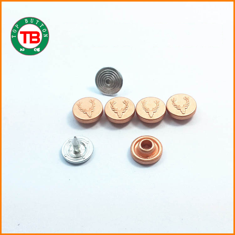 合金撞钉高要求好质量环保出口欧美铆钉9MM合金代袋口钉撞钉