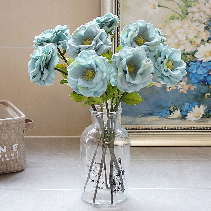 European and American short rose rose simulation flowers home…