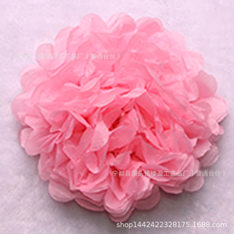 Bola de papel europea y americana sala de bodas tire flor boda peonía papel flor bola fiesta de cumpleaños decoración de la ventana suministros al por mayor