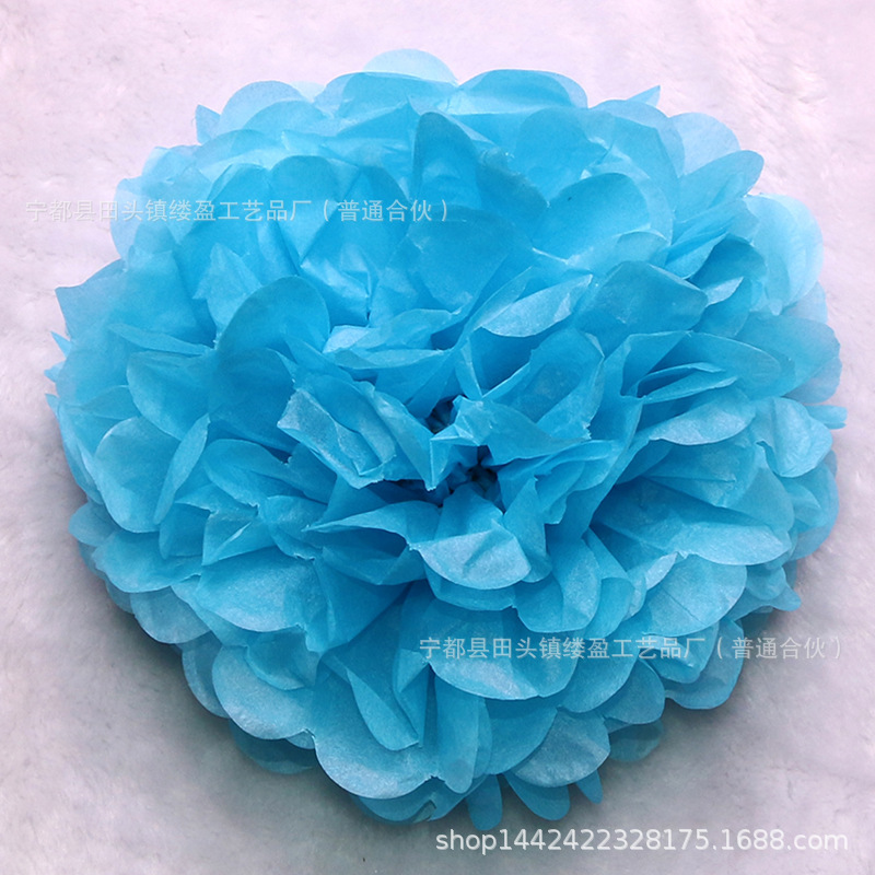 Bola de papel europea y americana sala de bodas tire flor boda peonía papel flor bola fiesta de cumpleaños decoración de la ventana suministros al por mayor