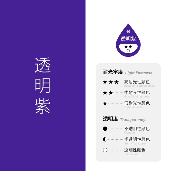 Transparent purple