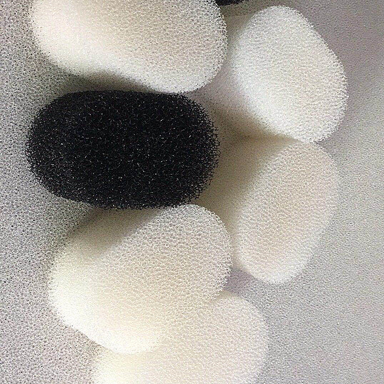 椭圆形白色PU海绵擦 孔状沥水去油笑脸海绵 厨房洗碗洗锅清洁海绵