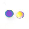 Rainbow pendant stainless steel, mirror effect, 30/25/20/19/16/15mm, 1.8/1.5mm