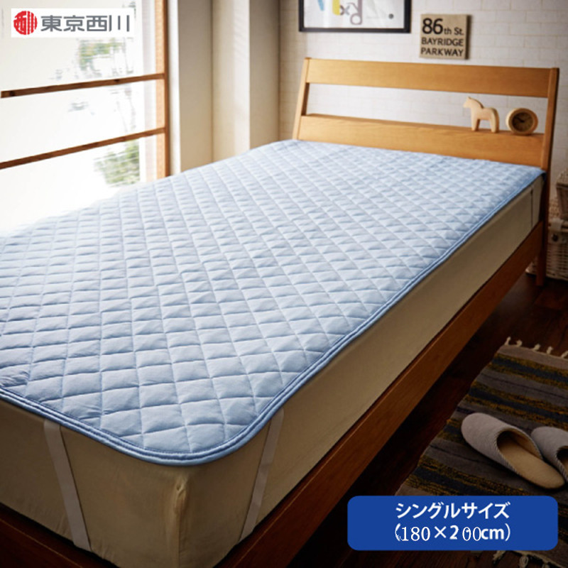 外贸日本冷感夏褥垫日式软凉席防滑速干吸汗透气凉感薄床垫夏凉垫