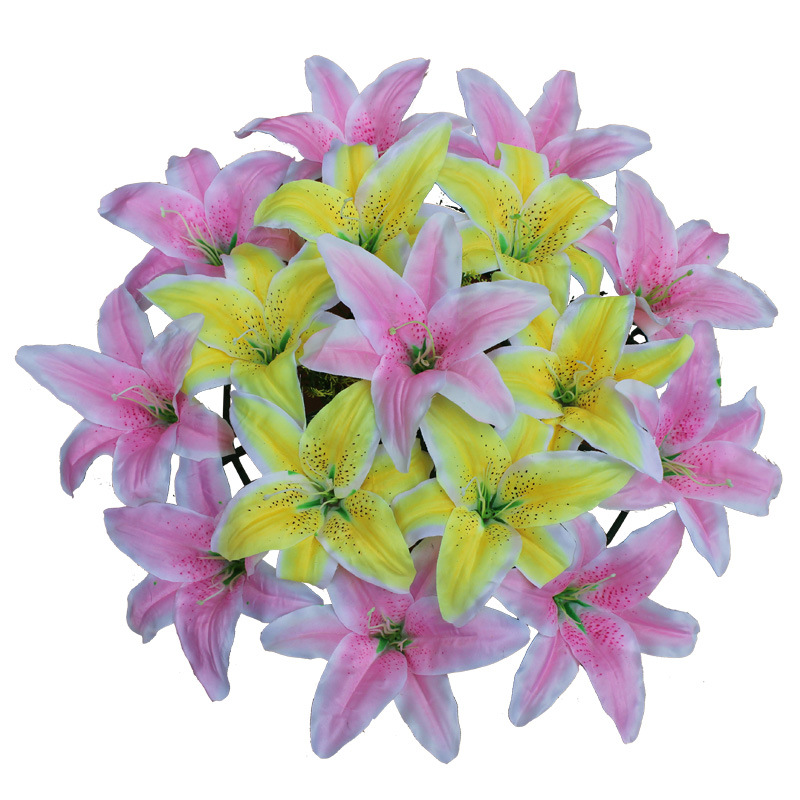Simulation Flower Lily Wreath Silk Flower Panjing Sweeping Tomb…