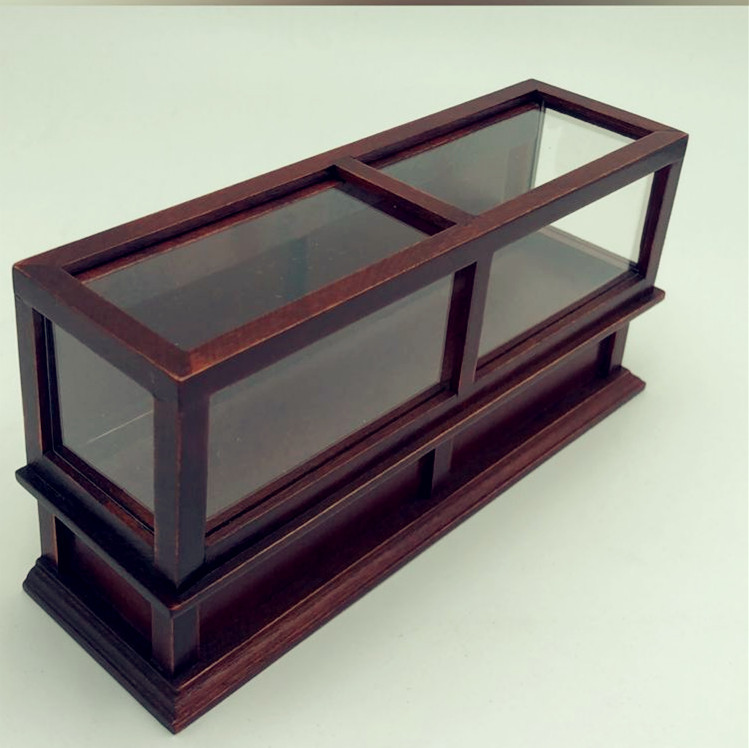 1:12dollhouse miniature ����Ҿ�ʳ��ģ�ͷ������΢��չʾ��̨