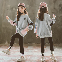 Children's Autumn Outfit Set 2020 New Korean Style Medium and Large Kids Trendy Two-Piece Sweatshirt Set Stylish Children's Set