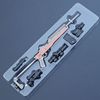 Jedi Gatalion weapon SCAR-L AWM M416 Five-claw Golden Dragon M24 belief light gun mold keychain