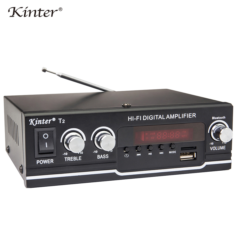 kinter蓝牙功放U盘收音机电脑手机100-220V/DC12V交直流两用功放