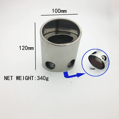9008 applicable to the tail throat modification free passenger Tida tail throat old civic tail throat stainless steel exhaust pipe