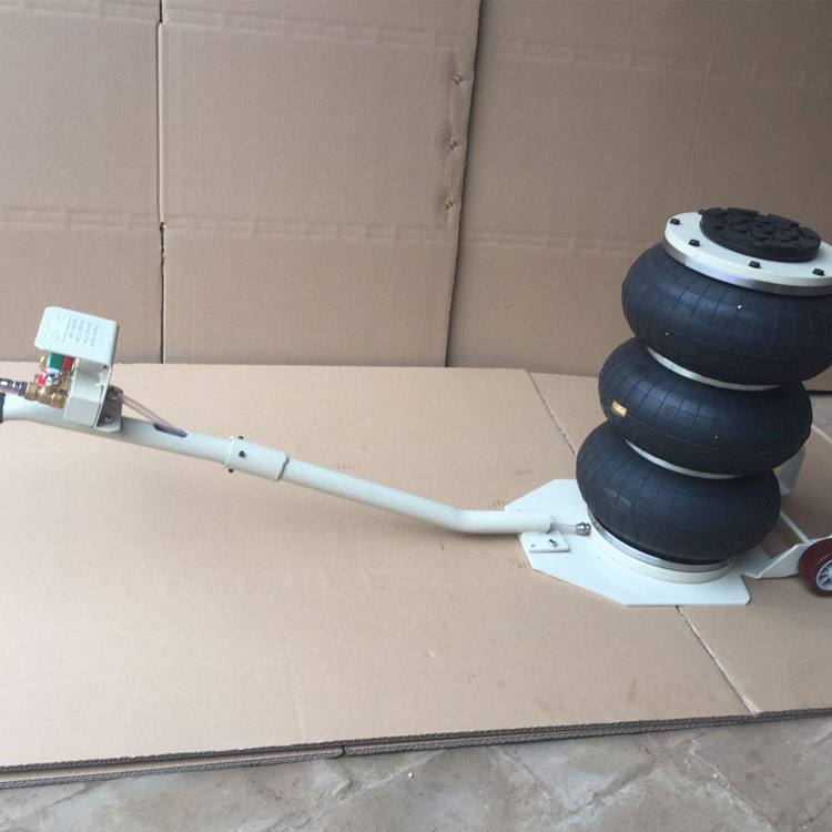 3吨气囊式千斤顶 汽车载维修保养自驾补换胎卧式气动三层橡胶气压