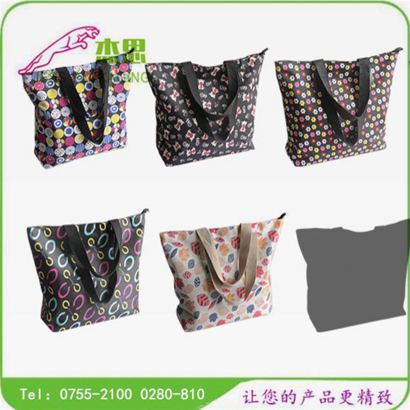 设计新款牛津布鞋子收纳包单肩手提包携带物品购物衣服包量大从优