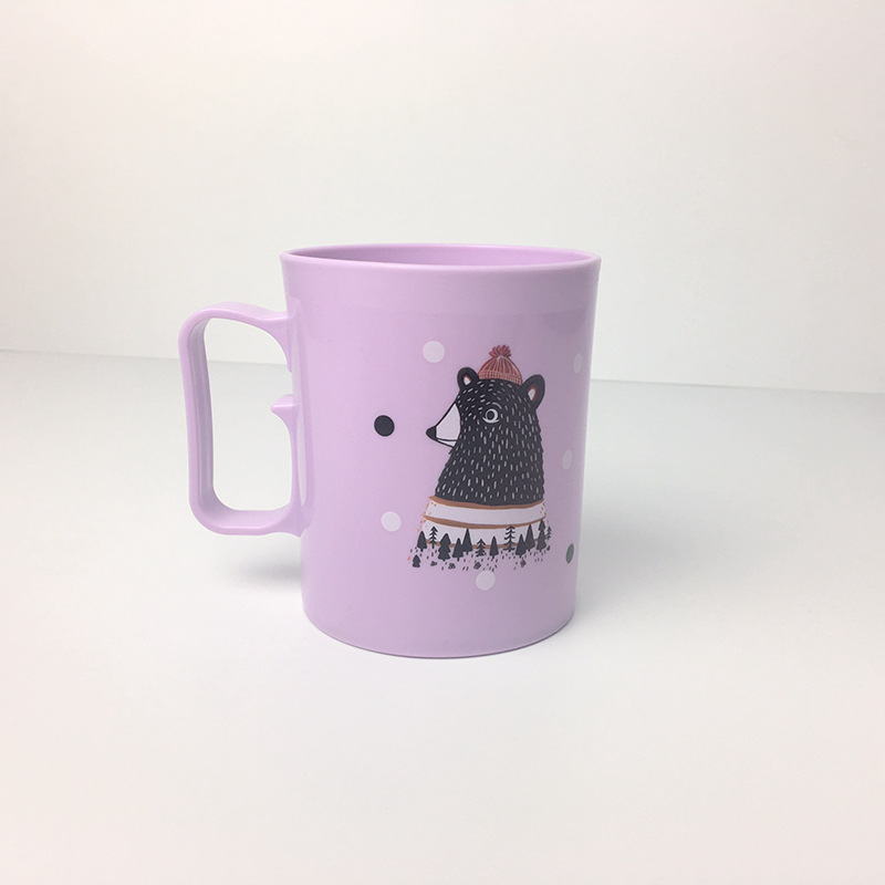 New Toothbrush Stylish Cartoon Plain Mouthwash Cup, Home Use Couple's Cup_voghion.com