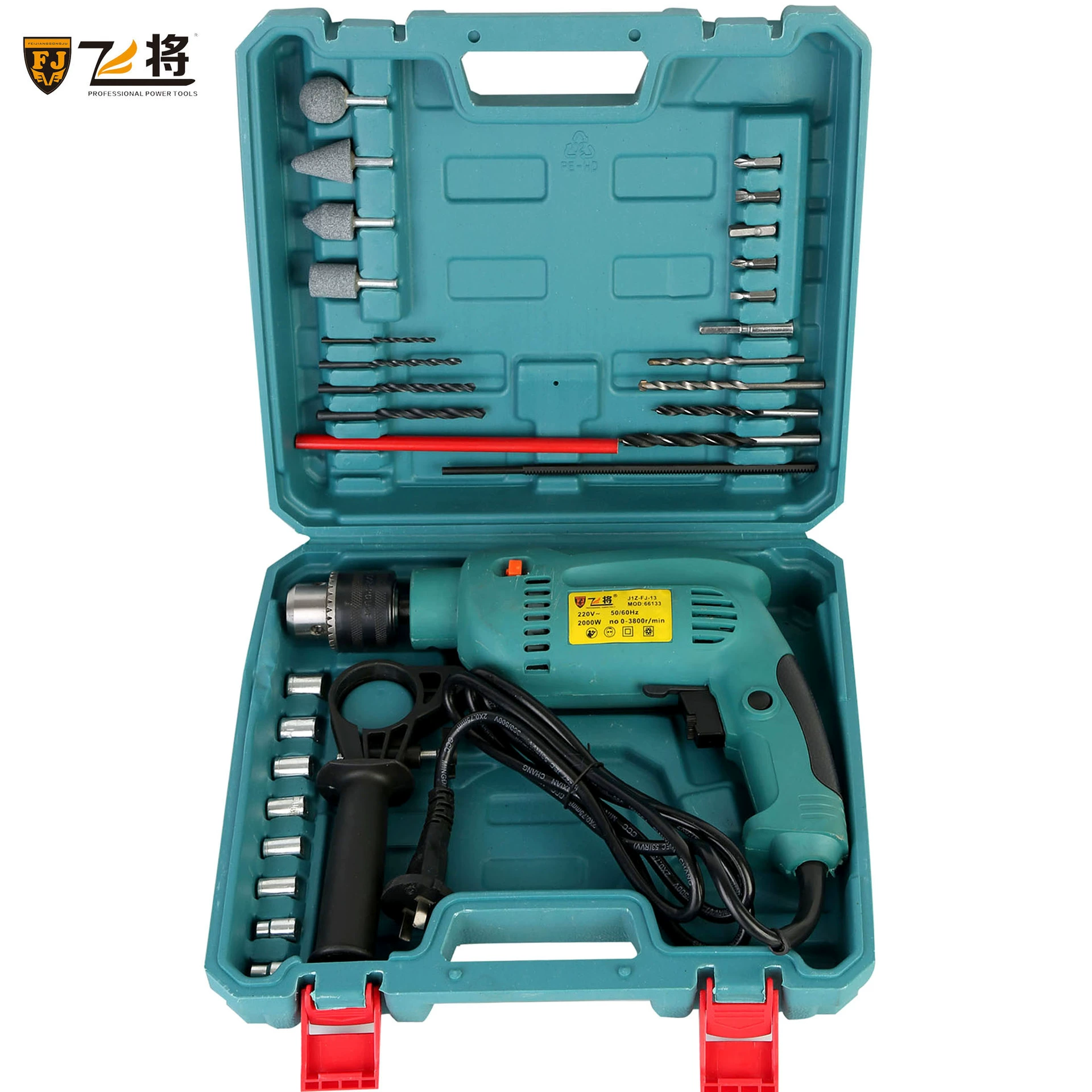 Оптовая Продажа с фабрики Ударная дрель многофункциональная ручная дрель с регулируемой скоростью ручная дрель, Многофункциональный костюм, электроинструмент