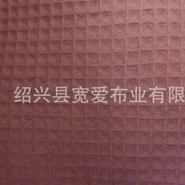 厂家供应出口华夫格卫衣T恤家居服休闲服面料精棉棉纱布柔软中厚