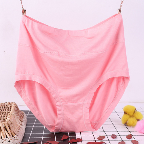 Fat sister extra large size underwear for fat mm 200 pounds high waist bamboo fiber plus fat plus 300 pounds large size modal