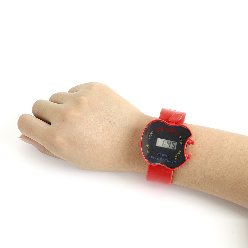 Electrónica para niños en forma de manzana reloj electrónico directo de fábrica Taobao pequeños regalos al por mayor niños y niñas