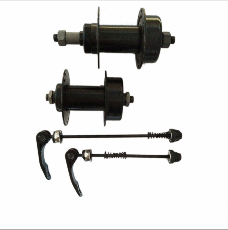 Bicicleta eje de liberación rápida de 32 hoyos de cuero bicicleta de montaña giratoria Cubo de freno de disco de liberación rápida de 36 hoyos hueco delantero y trasero eje de cuero