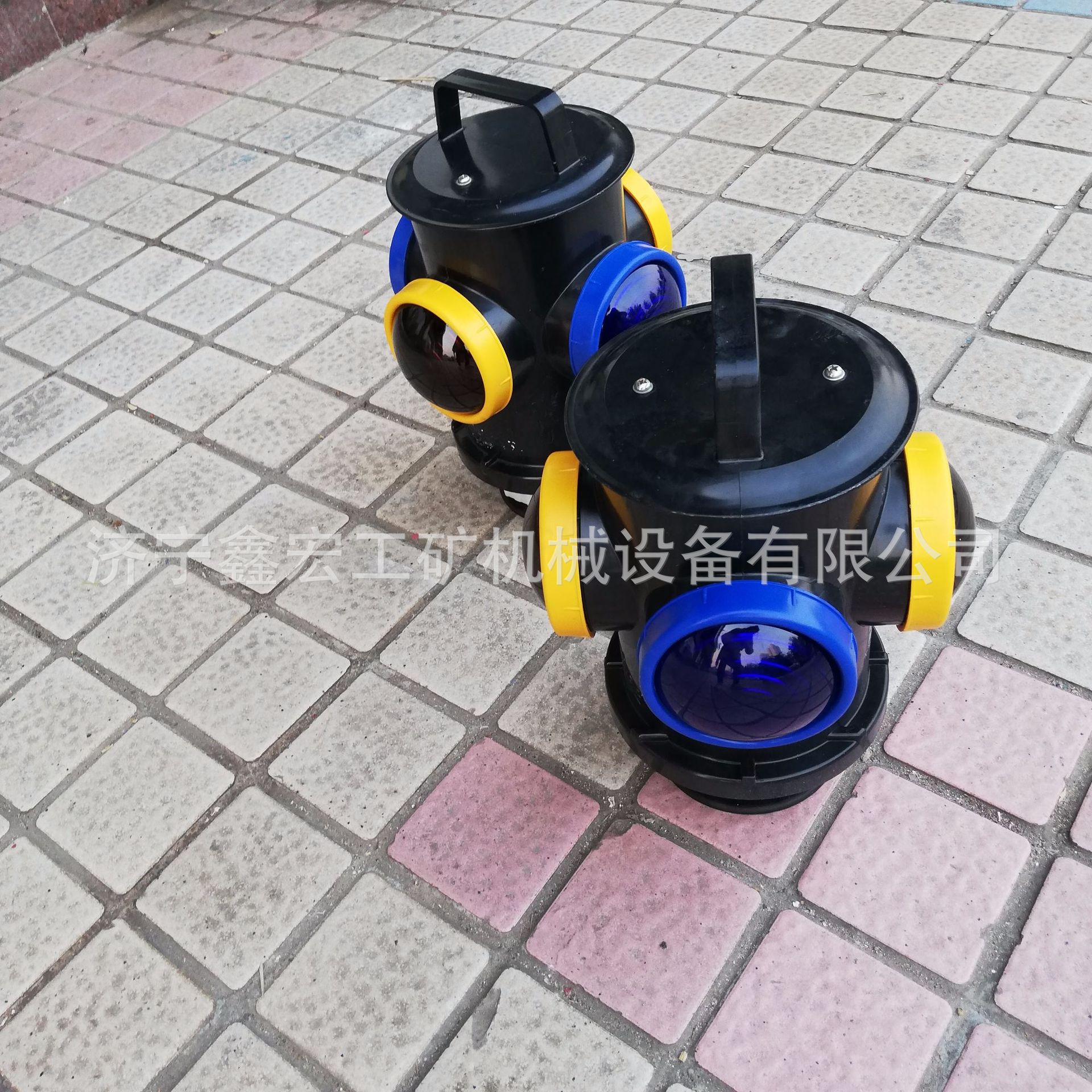 铁路信号灯 轨道交通蓝黄标志灯 四面双色铁路道岔信号灯