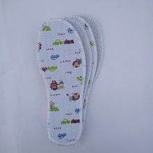 儿童鞋垫春夏卡通印花棉鞋垫吸汗透气舒适运动鞋垫纯棉布小孩鞋垫