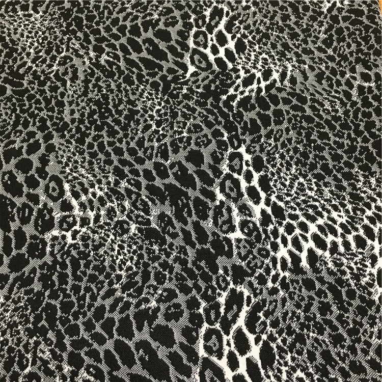 供应针织豹纹提花布 仿尼龙提花布 新品面料