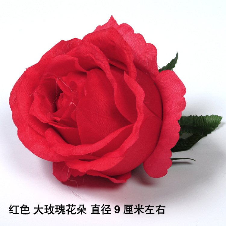 Artificial flor rosa al por mayor boda fondo flor pared camino plomo flor bola arreglo de flores paño de seda rosa cabeza de flor