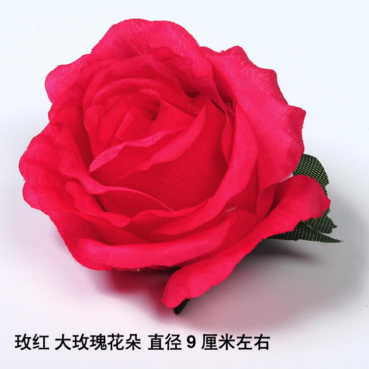 Artificial flor rosa al por mayor boda fondo flor pared camino plomo flor bola arreglo de flores paño de seda rosa cabeza de flor