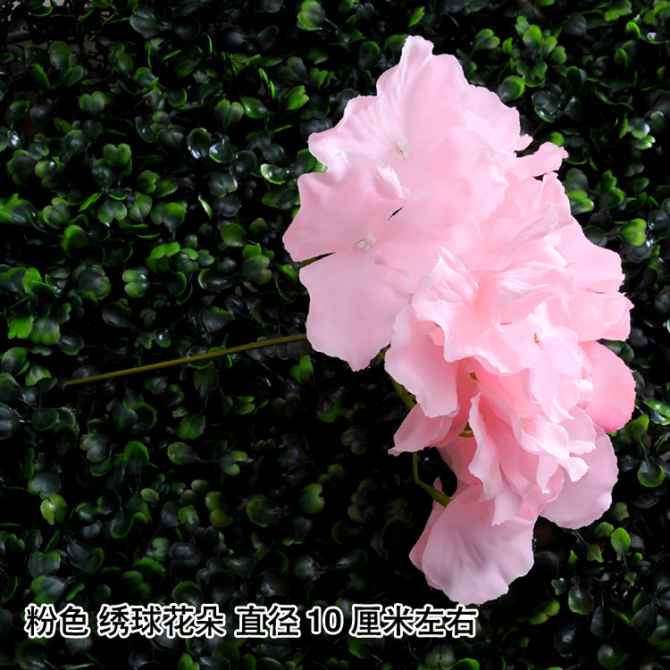 Artificial flor rosa al por mayor boda fondo flor pared camino plomo flor bola arreglo de flores paño de seda rosa cabeza de flor