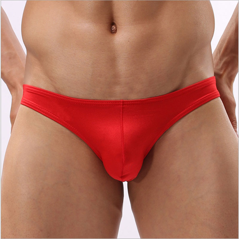 Cross-Border Export Men's U Convex Bag Intimates Low-Waist Briefs Sexy Bikini Intimates Wholesale