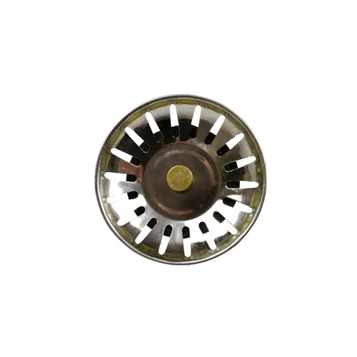 Factory stainless steel sink semi-steel drain double-layer filter vegetable washing basin single bowl gray semi-steel drain head