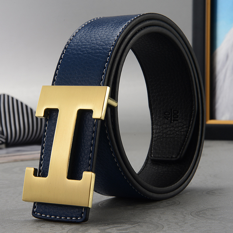 Blue gold buckle