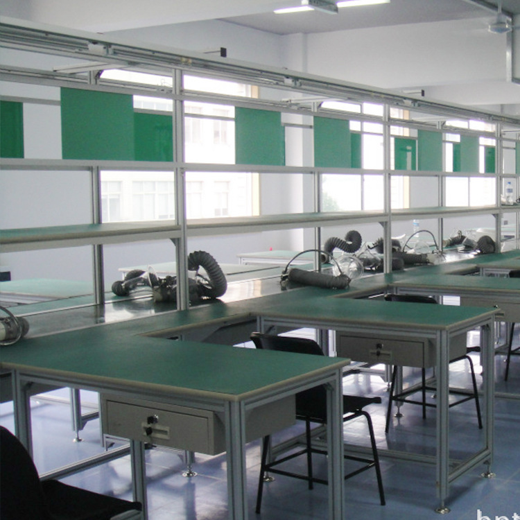 厂家承接工程安装防静电工作台 自动化流水线装修防静电工程
