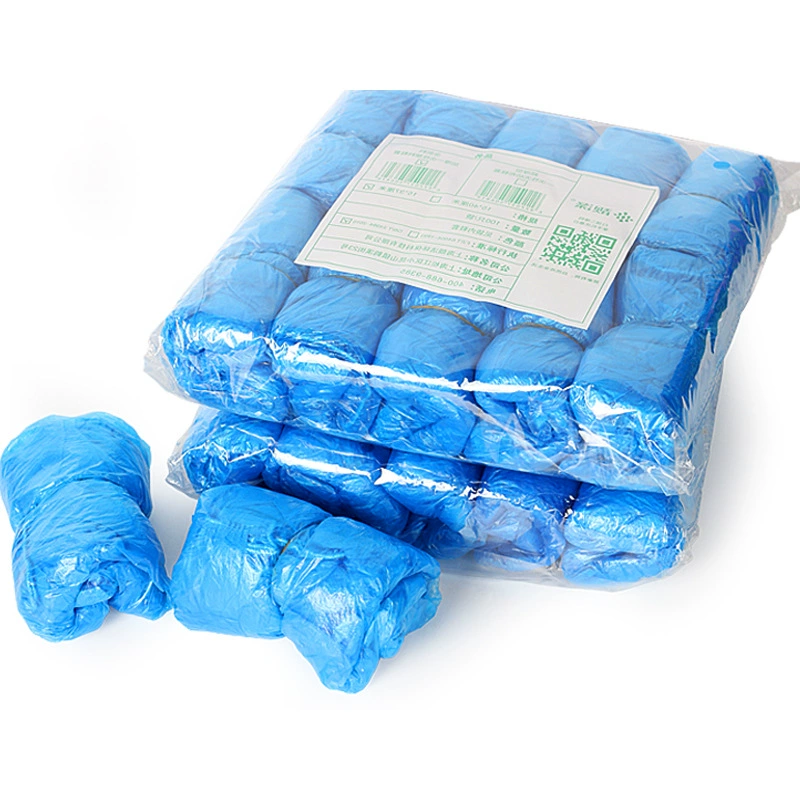 Disposable PE Shoe Covers, Thickened Waterproof Polyethylene, 15×37 cm, 100 pcs Pack Options