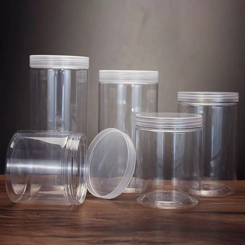 现货85口径密封罐pet广口塑料瓶储物罐密封罐透明塑料罐 包装罐