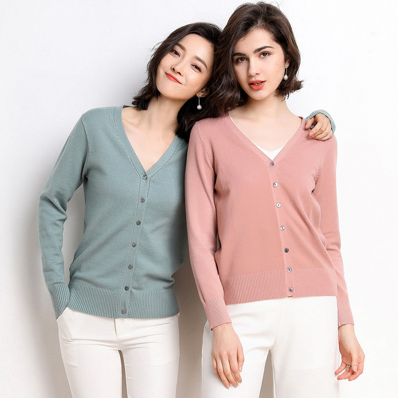 Spring and Autumn fashion new comfortable women's warm sweater small cardigan women's sweater factory wholesale