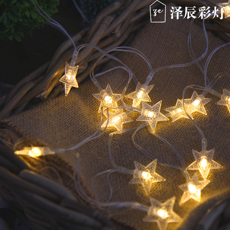 Hot Sale led star light string starry lights holiday decoration star light outdoor waterproof little star light string