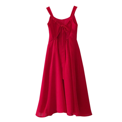 Parent-child summer clothing  new vacation beach skirt mother and daughter clothing bohemian long skirt backless dress