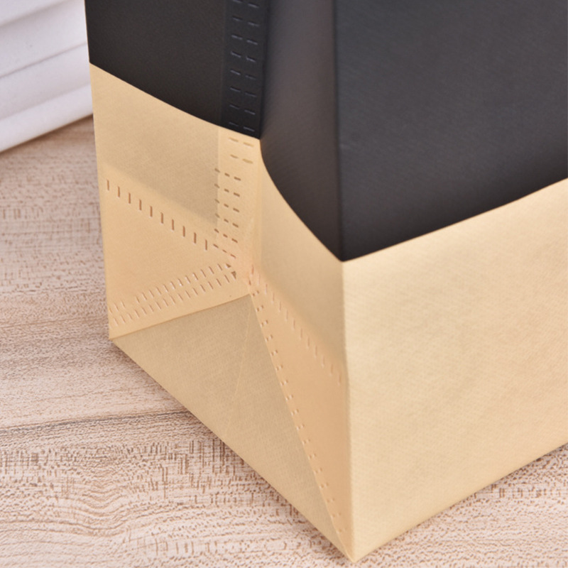 Bolso no tejido recubierto en stock color a juego bolsa de protección del medio ambiente bolso promocional bolso no tejido en el logotipo de stock