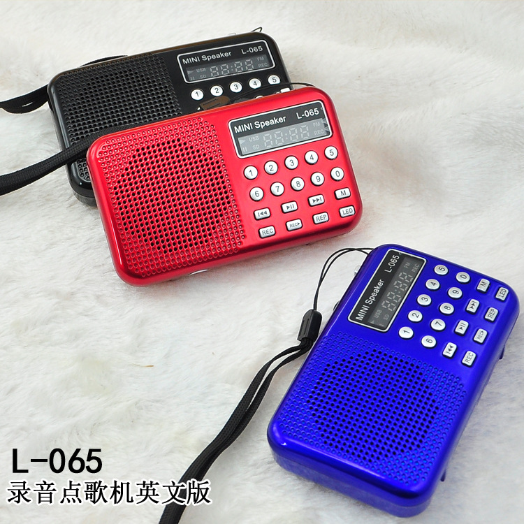 Private Model L-065 Card-Inserting Speaker with Recording and Song Selection Function, Sound Card, Radio for the Elderly, Morning Exercise, Dolby Digital