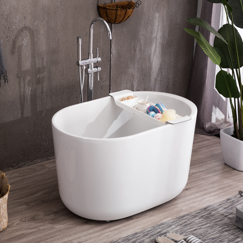 Wholesale Japanese small bathtub deep bath household adult bathtub small apartment bathroom bathtub 0.8-1.2 meters