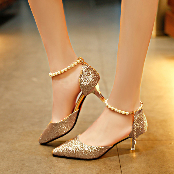 Summer fashionable sexy high heels pointed-toe stiletto heels