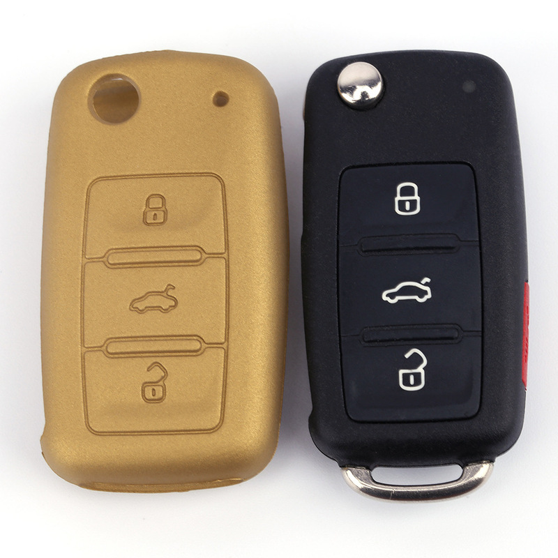 Applicable to Volkswagen Langxing Shangku Collar Key Case Langjing Cross polo GTI Sagitar Gold and Silver Key Case Applicable to Volkswagen Langxing Shangku Collar Key Case Langjing Cross polo GTI Sagitar Gold and Silver Key Case